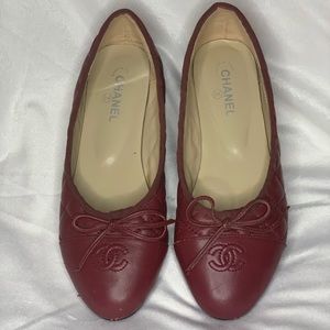 Chanel CC Bow Ballet Flats